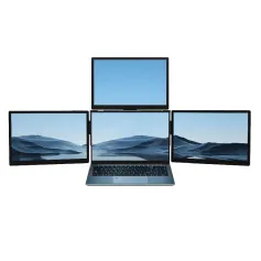 ArieScreen 13S Triple Laptop Expansion Screen 13.3Inch 1920x1200 Three Displays with Multifunction Back Clip USB3.0*4/Type-C Interface Display Screen for 13.6-16inch Laptop
