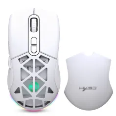 HXSJ T26 Dual Mode Gaming Mouse Hollow Shell 4800DPI RGB 2.4G Wireless & bluetooth 5.1 E-sports Gamer Mice