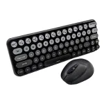 MK260 2.4G Wireless Keyboard Mouse Set 65 Keys Gradient Punk Silent Keycaps Keyboards and 3-Level DPI Adjustable Office Mice