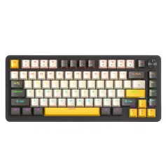 APAYADO K82 kablet mekanisk tastatur med justerbar medieknapp hot swap 75 % layout 82 taster rgb bakgrunnsbelyst rød bryter type-c-tilkobling ergonomisk design spilltastatur
