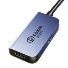 Biaze ZH320 HD til Type-C Kabeladapter 4K@60Hz HDR Type-C til HD-omformer Dual Mode Utvidet Videoadapter For Bærbar Stasjonær PS5 Xbox