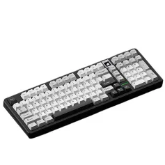 WEIKAV WK102 Tri-mode Mechanical Keyboard with TFT Screen Gasket Structure Hot-Swappable RGB Backlit 4000mAh Battery Wired Bluetooth 2.4G Custom Gaming Keyboard