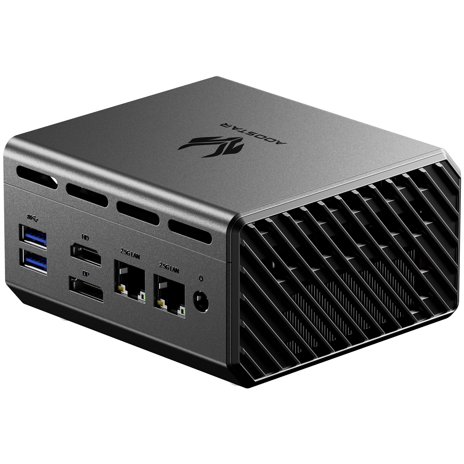 AOOSTAR GT37 Mini PC AMD Ryzen AI 9 HX 370 12 Cores 24 Threads 32GB DDR5 1TB SSD Windows 11 Pro WIFI7 BT5.3 4K Triple Output USB4 Mini Computer Desktop PC