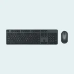 Set de tastatură și mouse fără fir Xiaomi 2 senzor negru de 2,4 GHz 1000 DPI 45 g cu design îmbunătățit și durată de viață mai lungă a bateriei