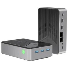 GMKtec G9 NAS Dual System Mini PC Intel Twin Lake N150 12GB DDR5 64GB EMMC 512GB/1TB SSD Triple Display Output WIFI 6 Windows 11 Pro Linux Dual Boot Mini Gaming Computer Desktop PC