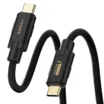 Кабель HAGiBiS Thunderbolt5 Type-C – Type-C 120 Гбіт/с 240 Вт PD3.1 Швидка зарядка 16K@60Hz відео 8K Потрійний дисплей Двонаправлена синхронізація даних 80 Гбіт/с Високошвидкісна передача Кабелі довжиною 0,5 М/1 М для ноутбука, телевізора