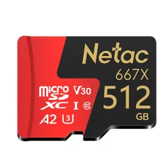 Netac A2 V30 خێرایی TF میمۆری کارتی 512G/256G/128G/64G 100MB/s کارتی فلاش کارتی زیرەک بۆ تۆمارکەری لێخوڕینی کامێرای تەلەفۆن