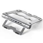 ST701 7-in-1 Type-C Detachable Docking Station Notebook Bracket Expansion Dock Adapter with USB3.1*2 / HDMI-Compatible / USB-C / PD / DPNetwork / LAN Aluminum Alloy Hubs for PC Laptop Computer TV XIAOMI