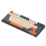 XUNFOX K920 80-клавішна бездротова bluetooth-клавіатура з дисплеєм, екраном і регулятором гучності RGB-підсвічування MDA-профіль Ергономічні клавіатури з механічним відчуттям для ПК, ноутбука, офісу