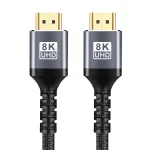 Bakeey 8K/60Hz 4K/120Hz HD2.1 Cable 48Gbps High Speed Audio Video Connector Cable HD-compatible 8K 4K Ultra HD Line 1M/2M/3M Long for Xbox PS5 TV Projector