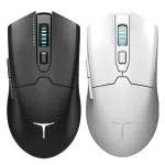 ThundeRobot ML602 Dual Mode Wireless Gaming Mouse PAW3104 Sensor 8000 DPI 1KHz Wireless Return Rate 2.4G/Wired E-sports Gamer Mice for PC Laptop Computer 64g Lightweight