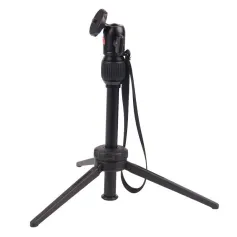 MT-10 Mini Aluminum Tripod Projector Stand 2 Section Tabletop Tripode with Gimbal Ball Head for SLR DSLR Camera Phone Photography Travel Tripe Holder