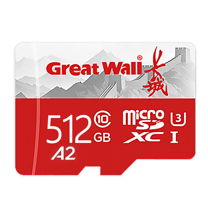 Great Wall GP500 Class10 TF Memory Card 512GB/256GB/128GB U3 4K High Speed Flash Memory Flash Cards for Phone Driving Recorder Camera