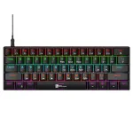 R8 61-keys RGB Wired Mechanical Gaming Keyboard Two-color Injection Keycaps Blue Switch Ergonomics Type-C 60% Layout E-sports Gamer Keyboards for Desktop PC Computer