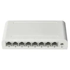 8 portas Gigabit Data Switch Network Hub Desktop Ethernet Splitter Plug and Play Portas blindadas sem ventoinha Mini portátil silencioso para uso em dormitório doméstico