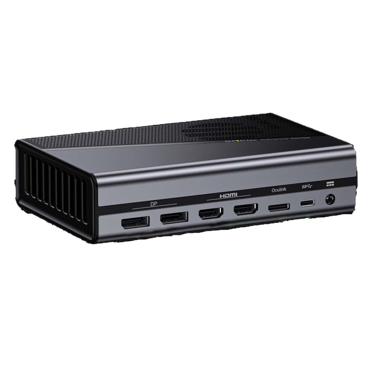 GMKtec AD-GP1 External GPU Dock with Oculink PCIe4x4 DP2.0 HD2.1 USB4 Port AMD RX 7600M XT 8GB GDDR6 4K 4-Display Gaming Portable Graphics Docking with Cooling Fans