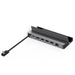 Blueendless 6-in-1 Steam Deck USB-C Docking Station with 4K60Hz 5Gbps USB3.0 PD100W USB-C Gigabit Ethernet Aluminum Alloy for Steam Deck ROG Ally Switch Laptop Phone Tablet