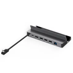 Blueendless 6-in-1 Steam Deck USB-C Docking Station with 4K60Hz 5Gbps USB3.0 PD100W USB-C Gigabit Ethernet Aluminum Alloy for Steam Deck ROG Ally Switch Laptop Phone Tablet