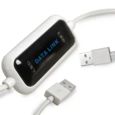 Cavo DATALINK YY-DL01 da USB-A a USB-A, USB 2.0 ad alta velocità, per la sincronizzazione dei dati da PC a PC, per il trasferimento di file, Plug and Play per PC, computer e laptop
