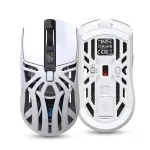 Tripe-Mode Wireless Gaming Mouse with Digital Screen 1200-10000DPI RGB 1KHz polling Rate Type-C Rechargeable Ergonomic Wireless/BT/Wired Macro Programmable