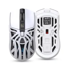 Tripe-Mode Wireless Gaming Mouse with Digital Screen 1200-10000DPI RGB 1KHz polling Rate Type-C Rechargeable Ergonomic Wireless/BT/Wired Macro Programmable