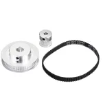 TWO TREES® 60Teeth 8mm Bore Diameter + 20Teeth 5mm Bore GT2 Timing Belt Pulley with 6mm Timing Belt for 3D Printer
