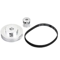 TWO TREES® 60Teeth 8mm Bore Diameter + 20Teeth 5mm Bore GT2 Timing Belt Pulley with 6mm Timing Belt for 3D Printer