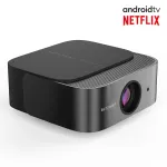 BlitzWolf BW-V10 Ultra Android 13.0 TV Projector 1080P FHD Built-in Netflix Certified Video Youtube Hulu 500 ANSI Lumens Electric Focus & Mental Keystone Correction Portable Projector