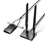 UGREEN CM822 Wi-Fi 7 Gaming Wireless Network Card PCIe Card bluetooth 5.4 Adapter 46Gbps Speed for PC Dual Band 2.4GHz 5GHz Support Windows 11 Linux WPA3
