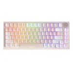 AK82 82 gombos mechanikus játékbillentyűzet Hárommódú tömítésszerkezet Vezeték nélküli bluetooth üzem közben cserélhető RGB 75% -os elrendezésű E-sport Gamer billentyűzetek multimédiás gombbal