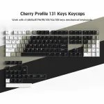 XVX 131-Key Cherry Profile Double-Shot PBT Keycap Set Work with 61/68/84/87/96/98/100/104/108 keys mechanical keyboards