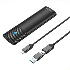 ORICO Dual Protocols M.2 NVMe SATA Enclosure External SSD Case USB 3.2 Type-C Hard Drive Disk Cover 10Gbps HD Storage Box for 2280/2260/2242/2230 SSD