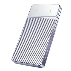 JEYI i9 Dual Bay M.2 NVMe Sata SSD Enclosure USB3.2 Gen 2 10Gbps Aluminum Case for M.2 PCIe 2280/60/42/30 SSD Support UASP Trim