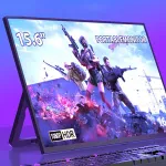 SIBOLAN S3-C72 15.6 Inch 1080P Portable Monitor Type-C HDTV 3.5mm AUX Gaming Display Screen HDR 16:9 Low Blue Light for PS4/5 XBox Switch Cell Phone PC Laptop Extension