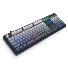 SKYLOONG GK104 Pro トライモードメカニカルキーボード、デュアルスクリーンディスプレイ、3つのノブ、ホットスワップ可能なRGBガスケット構造、KTTスイッチ、2.4G/Bluetooth 5.1/有線ゲーミングキーボード