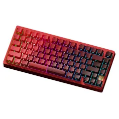 WEIKAV Stars-75 Teclado mecânico sem fio de 3 modos Liga de alumínio Layout de 75% Estrutura de vedação Hot-swap RGB Teclado para jogos personalizado