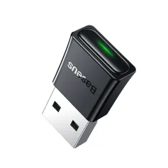 Baseus BA07 USB bluetooth 5.3 Dongle Kablosuz Verici Adaptörü PC Dizüstü Kulaklık Hoparlör Yazıcı Klavye Oyun Kumandası