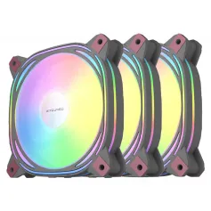 Aigo Z12 Computer Case Fan Reverse Ventoinha PC 120mm RGB Fan Cooler PWM CPU Cooling Fan 3Pin 5V ARGB 12CM Ventilador