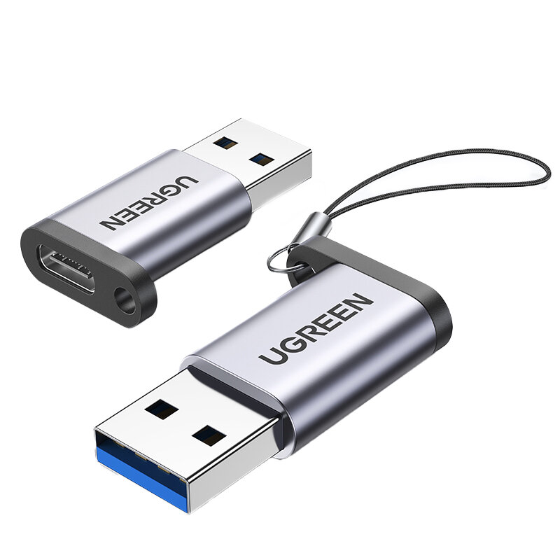 UGREEN USB-C Adapter USB 3.0 2.0 Male to USB 3.1 Type C Female Type-C Adapter for Laptop Phone Earphone