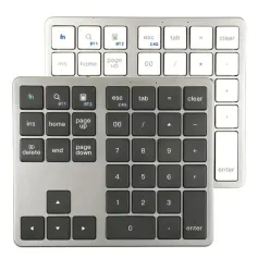 2.4G/bluetooth Numeric Keyboard 35-keys Super Thin Wireless Numpad USB Rechargeable Numeric Keypad for iOS Android Window Digital Keyboard