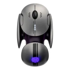 Mouse gamer sem fio INPHIC X2 Tri-mode com luz RGB de 800-2400 DPI, 2.4G sem fio/BT4.0/BT5.0, silencioso para PC e laptop