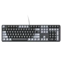 Tastiera da gioco meccanica cablata UGREEN KU103 a 108 tasti, struttura silenziosa, tasti PBT, interruttore rosso, retroilluminazione a LED, USB-C ergonomica, tastiere da gioco per eSport per PC, laptop e computer.