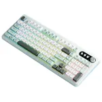 EWEADN V101 98 Keys Tri-mode Mechanical Keyboard with Knob RGB Light Mute Button 4000mAh Rechargeable 2.4G/bluetooth/Type-C Wired E-sports Gaming Keyboards