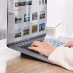"Baseus" aušinimo nešiojamojo kompiuterio stovas penki režimai nešiojamas reguliuojamas stabilus nešiojamojo kompiuterio dizainas