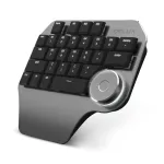 DELUX T11 Designer One Handed Mechanical Keyboard 28 Keys with Multi-functional Dial LED Backlit Kailh Switch For PS/CAD Using Shortcut Keys And Voice Tools