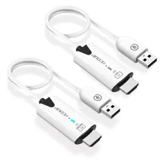 Transmissor e receptor sem fio EDUP compatível com HDMI 1080P a 60 Hz, extensor de vídeo e áudio de longo alcance, plug and play para PC de mesa, projetor e monitor de computador