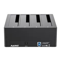 MAIWO K3084U3S 4-Bay Hard Drive Docking Station SATA to USB3.0 HDD Docking for 2.5/3.5 inch HDD/SSD Station External SATA Drive Box