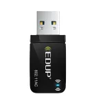 EDUP 1300Mbps USB3.0 Wifi Adapter Network Card 5.8Ghz 2.4Ghz Dual Band Wireless Win11 AC USB Adapter for PC Desktop Laptop