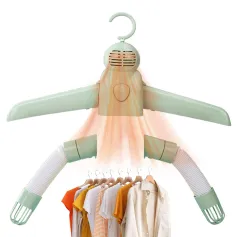 150W Portable Siye Rad Hanger Shoes Smart Kay ti sèk Air sèk pou Vwayaj Biznis Kay
