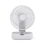 Mini Desktop Fan Shaking Usb Air Cooler 4 Gear Wind Speed 4000Mah Battey Capacity Angle Adjustment Low Noise for Office Room